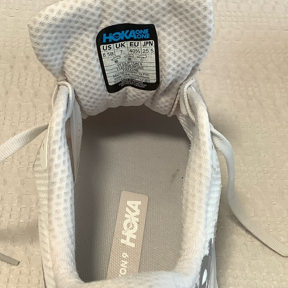 Hoka One One Clifton 9 Women's White Sneakers - Picture 7 of 7